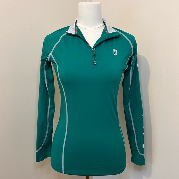 Tredstep Tops - Tredstep Ireland Futura Long Sleeve Equestrian Sport Top 1/4 Zip Size XS (2-4)